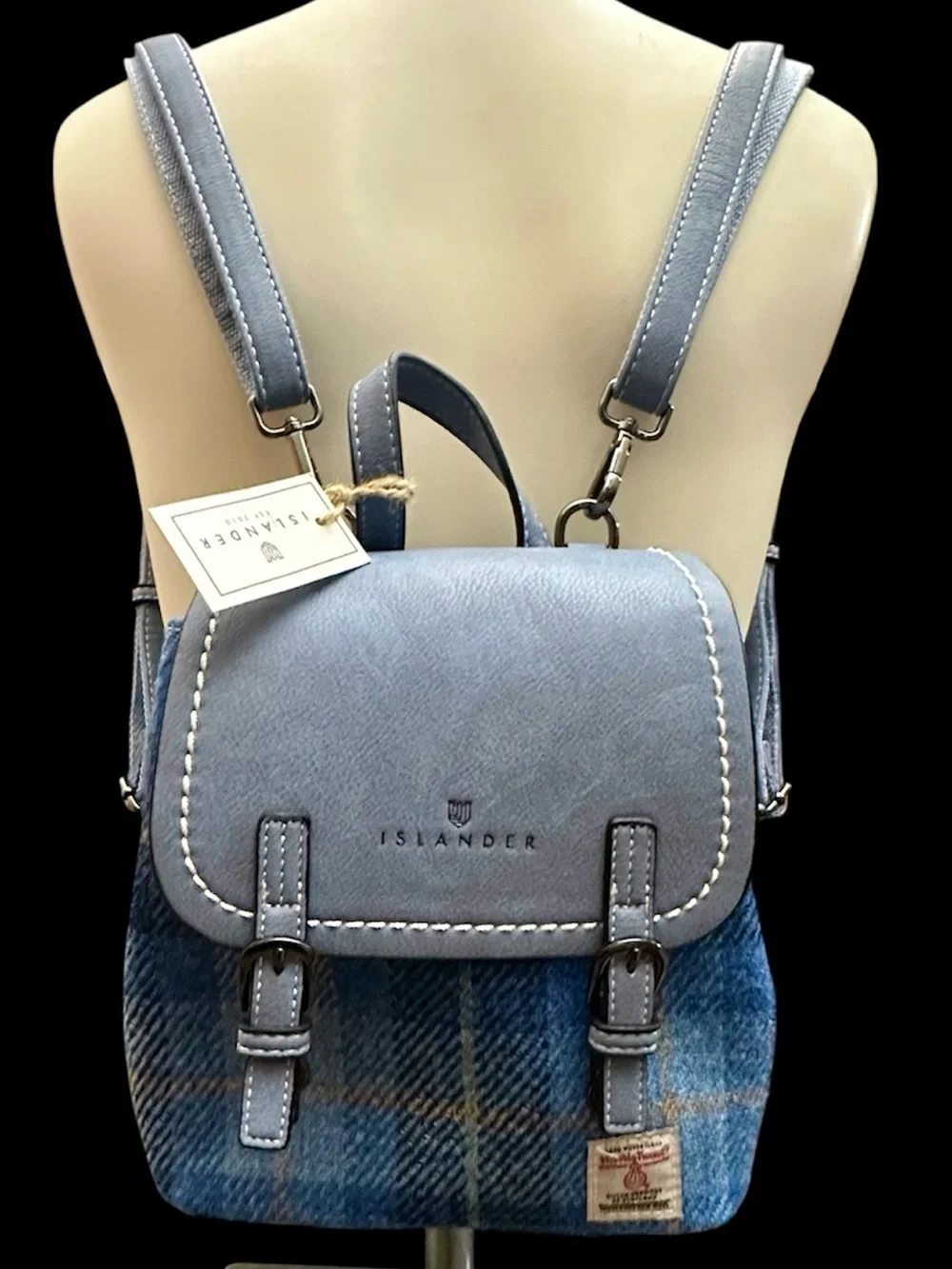 NWT Harris Tweed Mini Islander Backpack